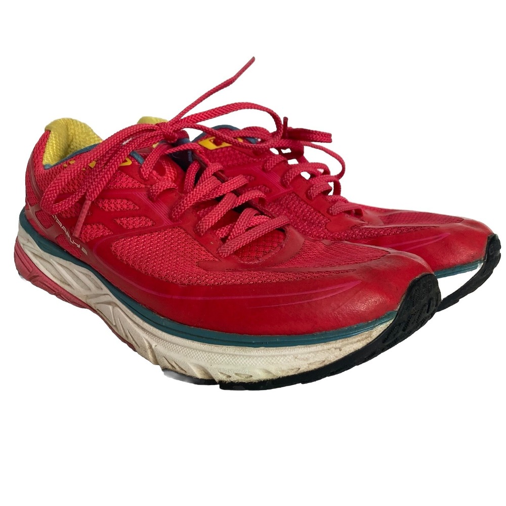Topo Athletic Ultra Fly 2 Running Shoes Women 10 5mm Drop Pink Yellow 42 EU 8 UK